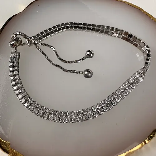 Bratara din argint cu pietre de cubic zirconia 13-1-i47174